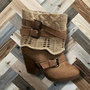 🌞VENUS sweater boots cable knit